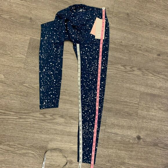 Soybu Leggings Womens XS Silver Stars 4Way Stretch UV Protect High Rise Fitted - Picture 6 of 12